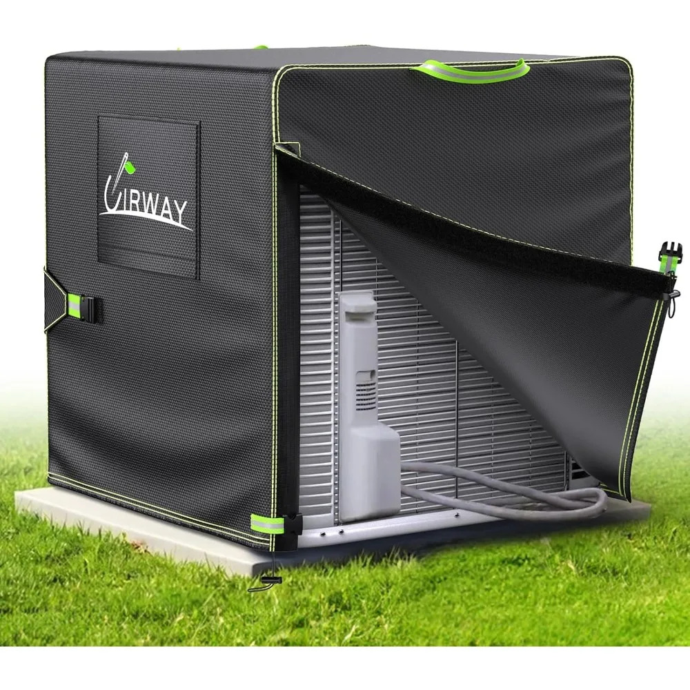 

Heavy-Duty Waterproof AC Cover for Outdoor Units, Winter Protection with Windproof Design (30"W x 30"D x 32"H)