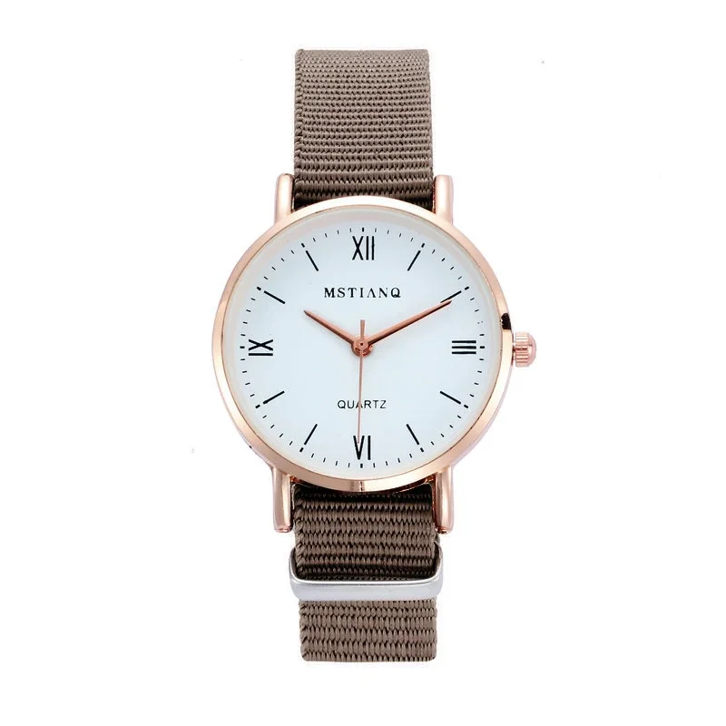 Fashion Casual Nylon Strap Watches Luxury Wrist Watch Women Simple Ladies Small Dial Quartz Clock Dress Wristwatches Reloj Mujer