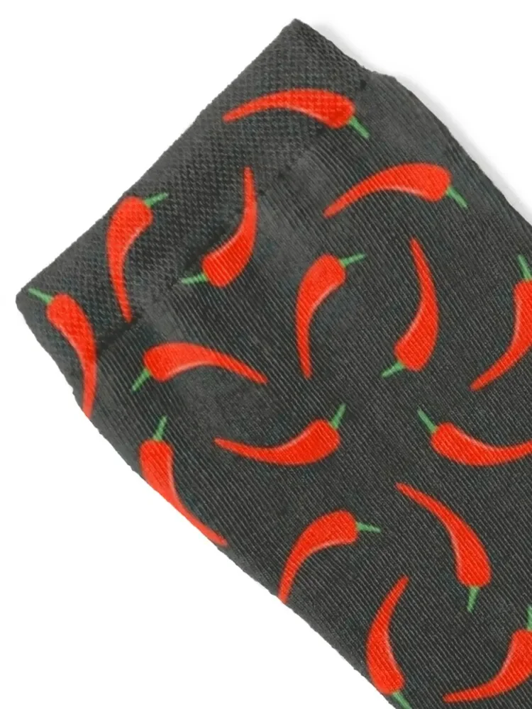 Red chili pepper pattern Socks funny sock loose Boy Socks Women's