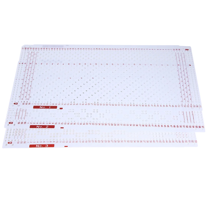 20PCS NO.1-20 Knitting Machine Punch Card Set Kit Machine Flower Punch Cards Kit For SK260 SK280 Knitting Machine