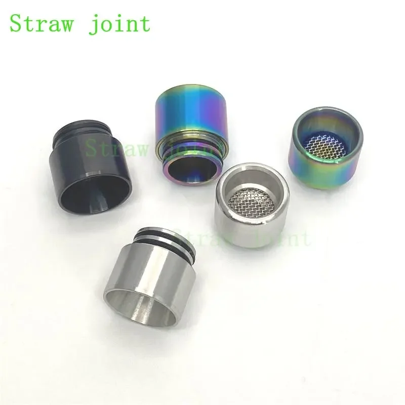 1 Chiếc 510 Thép Không Gỉ 810 Với Bộ Lọc Màn Hình Dripper Ống Hút Khớp