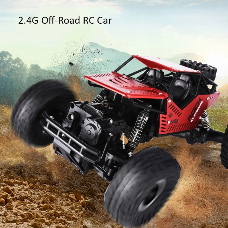 4WD High-Speed Crawler Crash-resistant, Spring-loaded Shock Absorbers Strong Climbing, Off-road Performance Gift for Kids&Adults