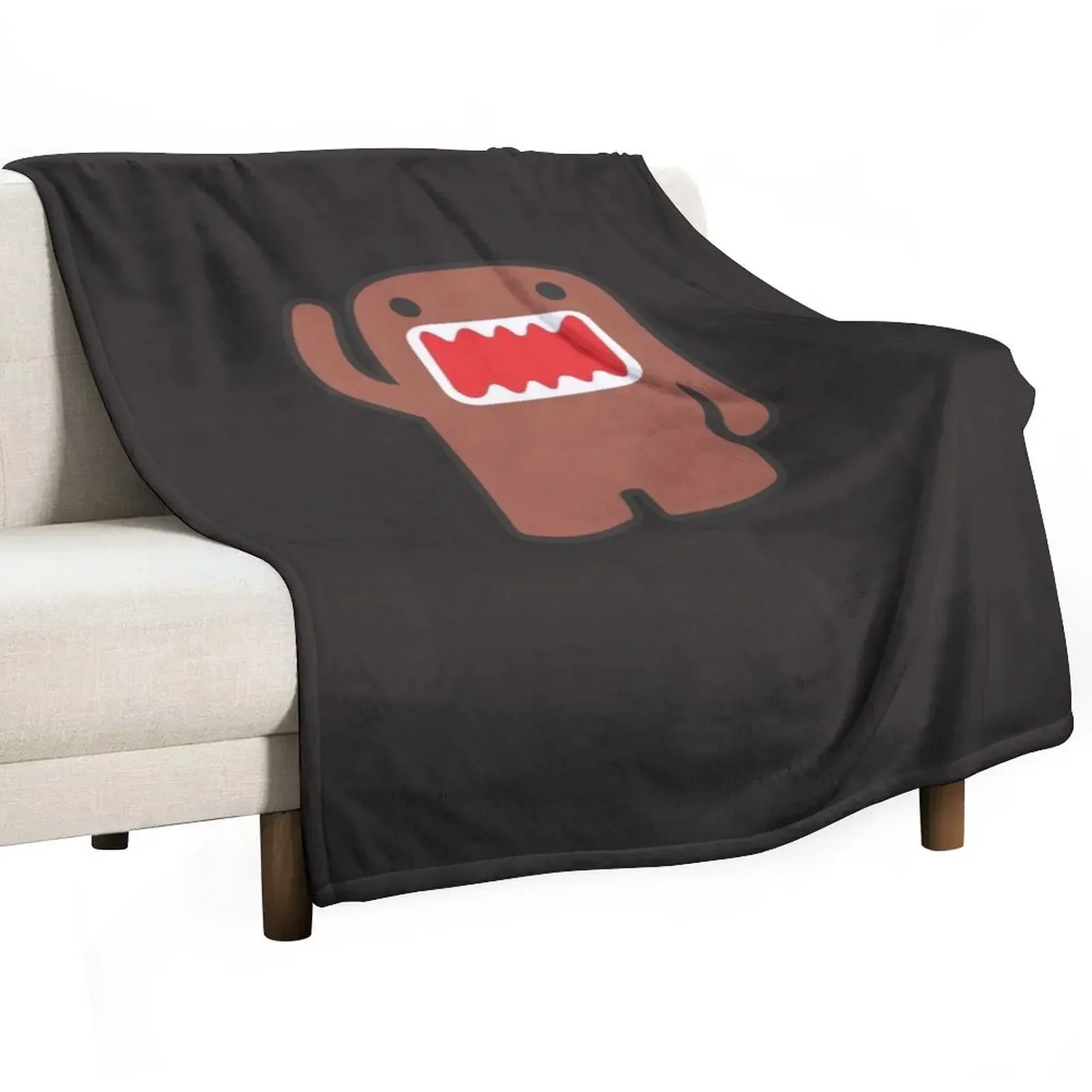 

Domo Kun Essential T-Shirt Throw Blanket Fluffys Large Bed linens Blankets