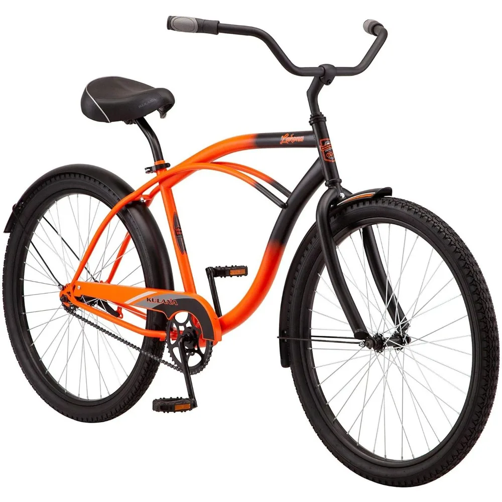 Youth and Adult Beach Cruiser Bike, Men and Women, 26-Inch Wheel Options, Step-Through or Step-Over Frames