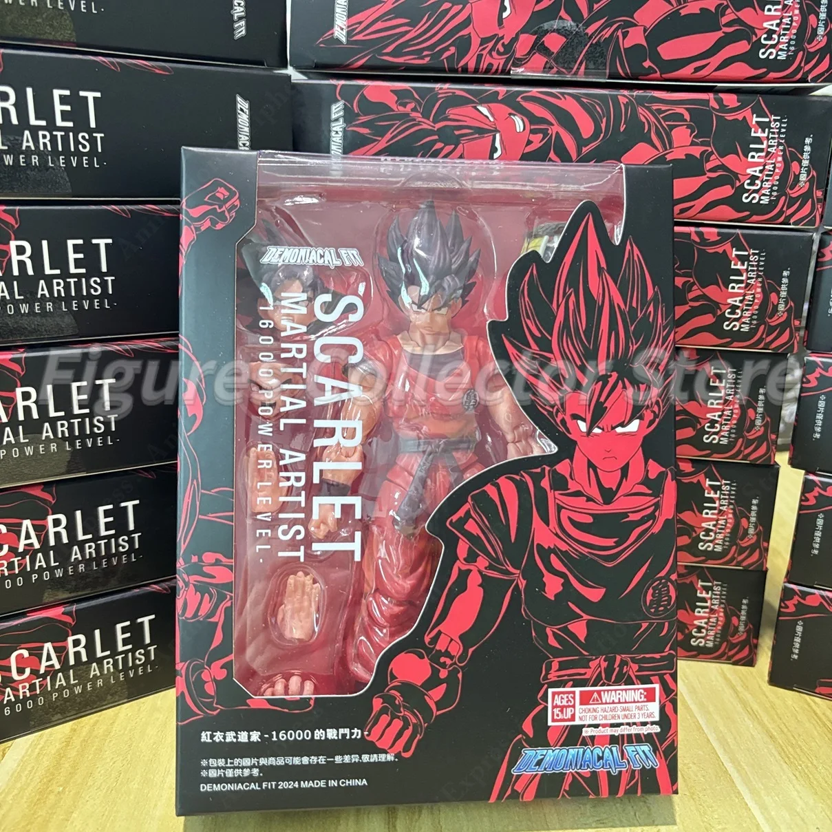 

In Stock Dragon Ball Demoniacal Fit DF SHF Goku Scarlet Martial Artist -16000 Power Level Action Figure Toy Model Gift