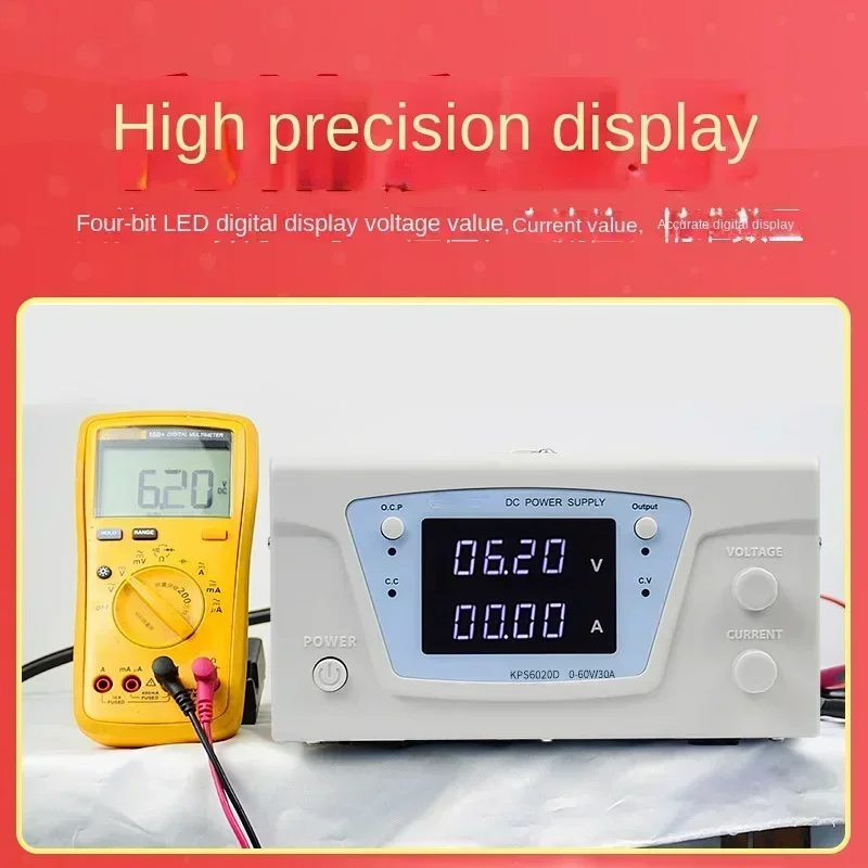 

Best Seller FirstKps6020d High-Power Adjustable DC Regulated Power Supply 60v20a Aging Test Power Supply