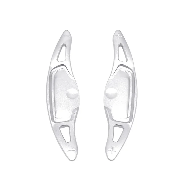 

For Kia Stinger 2018-2023 2PCS Aluminum Red Silver Steering Wheel Shift Paddle Shifter Extension Car Interior Accessories
