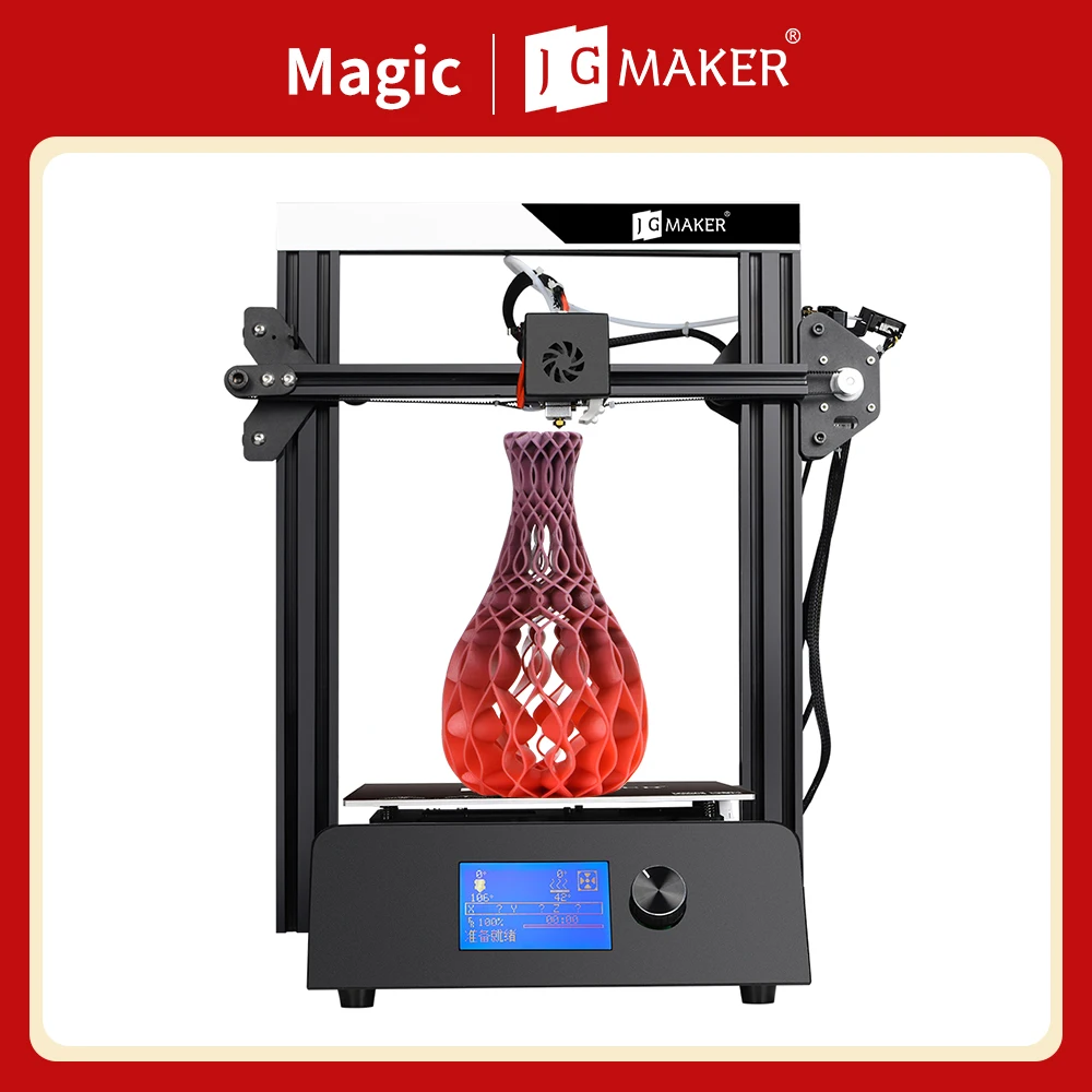 

JGMAKER 3D Printer Magic Diy Kit Fast Assembly Large Print Size 220*220*250mm Filament Sensor USA/UK/Germany/Russia Warehouse 3d