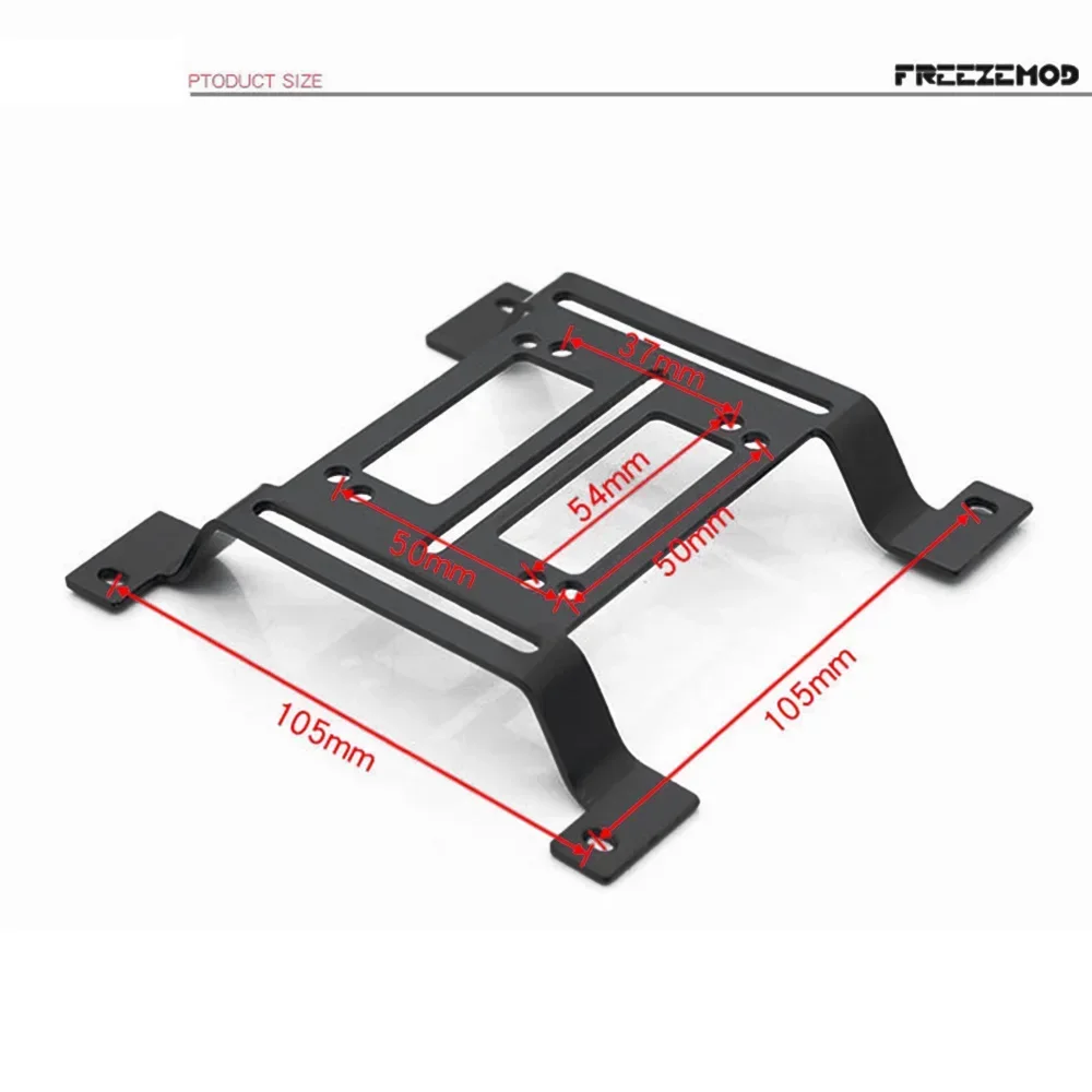 FREEZEMOD Trapezoidal Bracket Is Used To 120mm Install Radiator, Water Tank, Water Pump with M3 Screw, Water-cooled PC MOD ZJ-TM