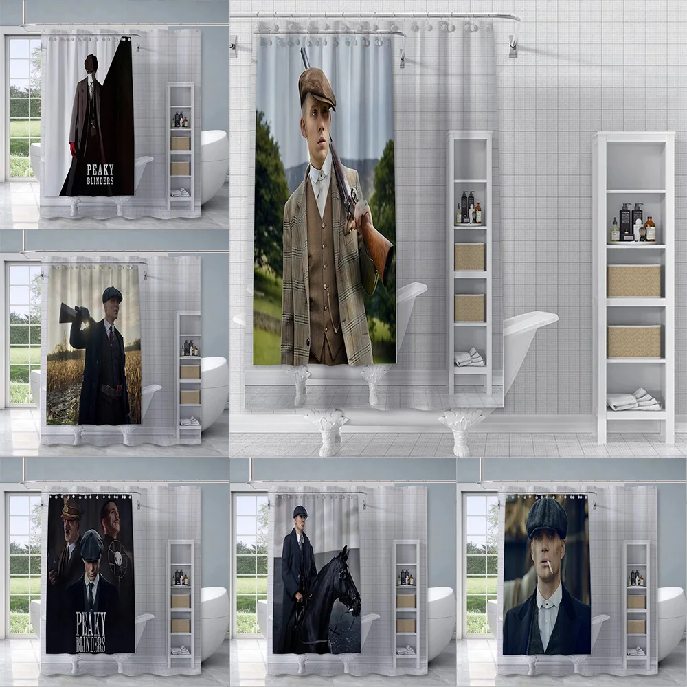 Beast Kingdom Peaky Blinders Shower Curtain Waterproof Polyester Fabric Paint Colorful Bath Curtains Home Bathroom Decor Curtain