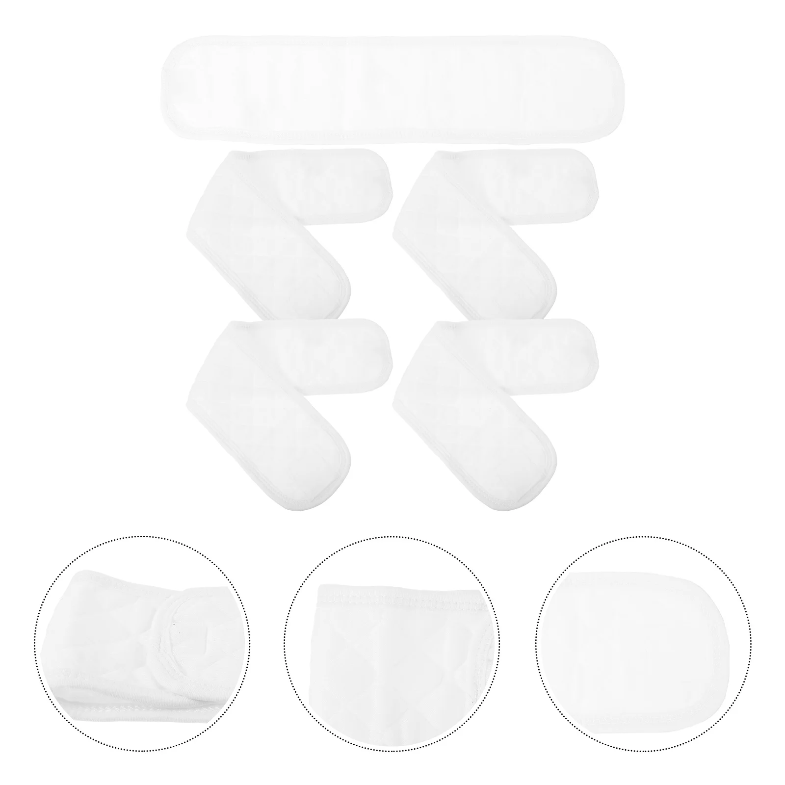 5 szt. Bawełnianych pasów na pępek dla niemowląt, oddychających, miękkich i przyjaznych dla skóry, do użytku przez cały rok, wewnątrz i na zewnątrz, do przewijania.