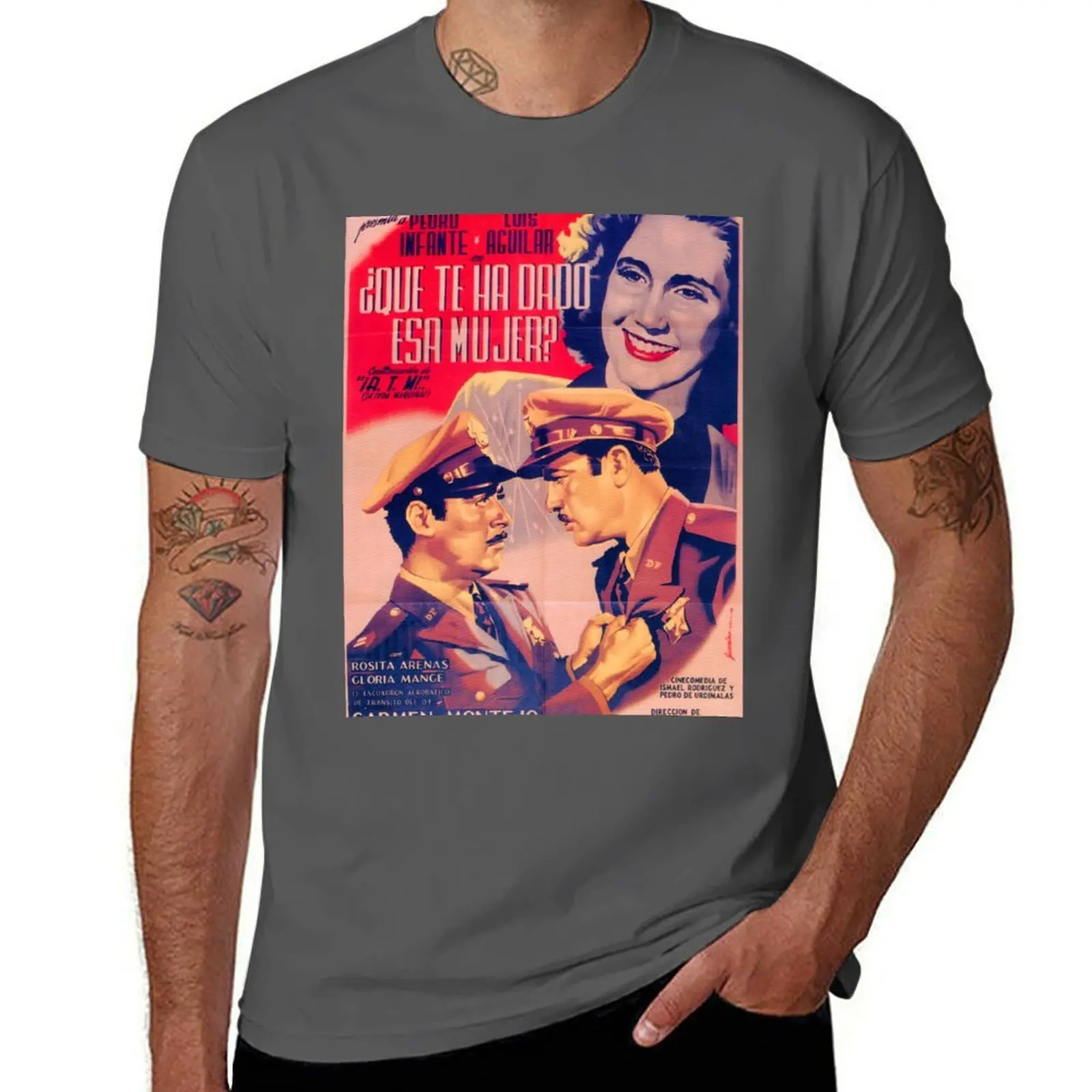 

Icons Mexican Vintage Cinema T-Shirt Work Basic Short Sleeve Top