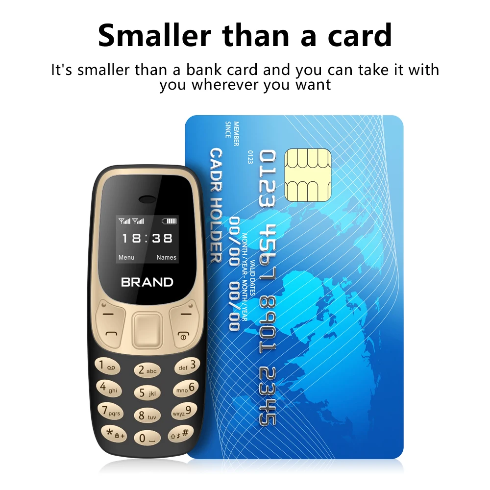 SERVO BM10 Super Mini Mobile Phone 2 SIM Standby Blacklist Magic Voice Call Recording 2G GSM Smallest Backup Feature Cellphones