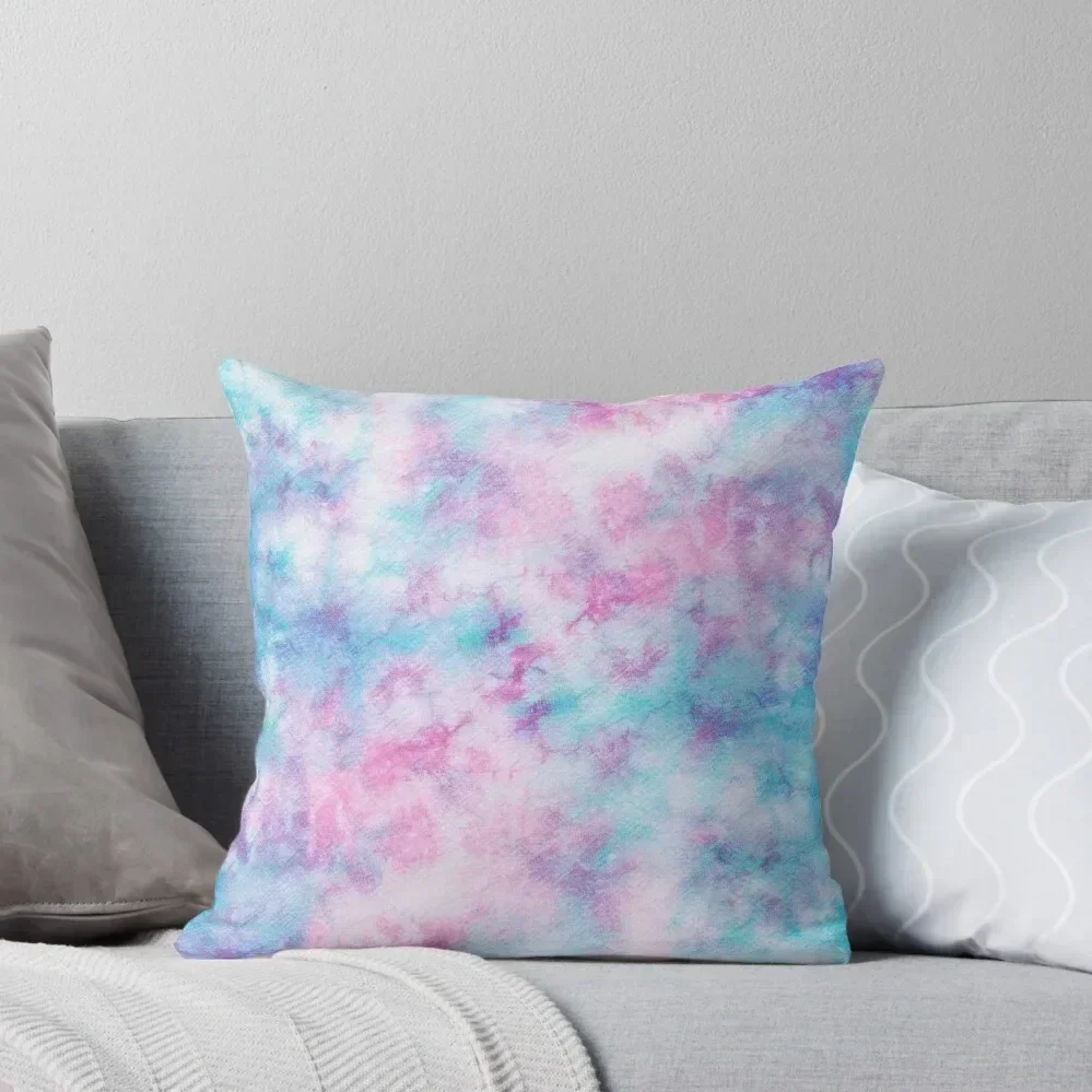 

light Blue and Pink Tie-Dye Print Throw Pillow Covers For Sofas Decorative pillowcase Cushions Cover pillow