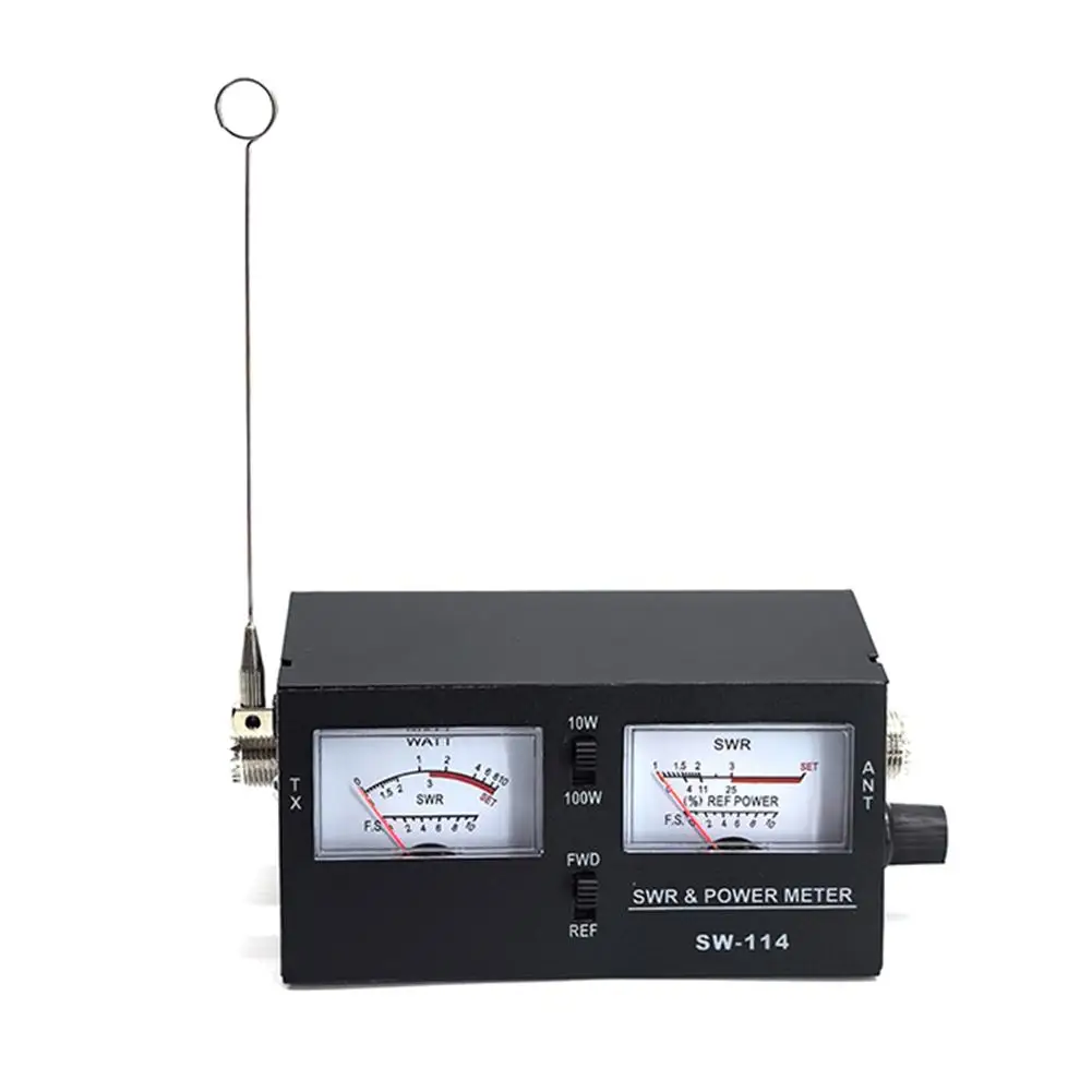 SW114 VSWR Meter for Measuring Standing Wave Ratio RF Power and Field Strength for CB Radio Antennas with for so239 Connector