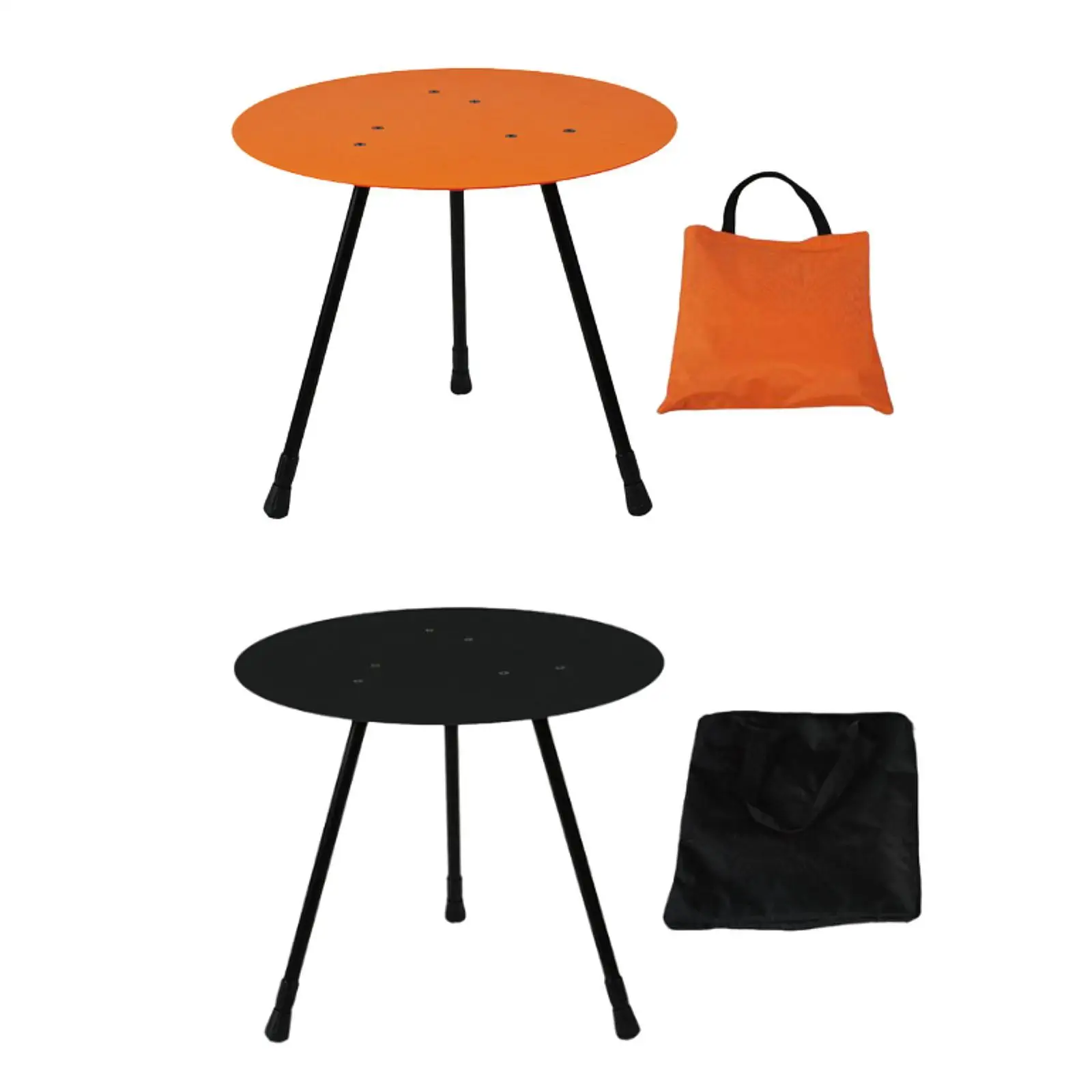 

Folded Round Table with Carrying Bag Portable Camping Table Dining Table for Hiking Beach Camping Outdoor Activities Traveling