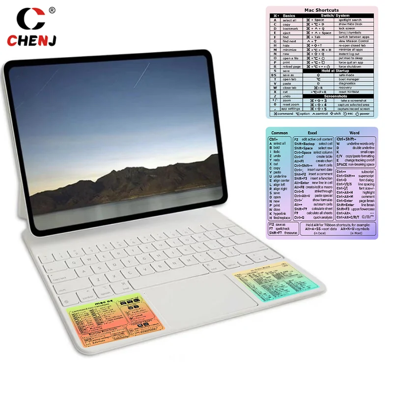 1pcs For Windows Computer Reference Keyboard Shortcut Sticker Adhesive Sticker For Laptop Desktop Accessories