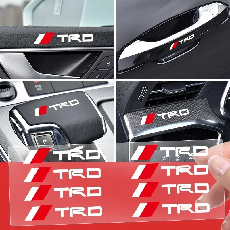 Car Styling 3D Alloy Metal Motorcycle Emblem Badge Sticker For TRD TOYOTA Crown Reiz Corolla Prada Alphard Yaris Vitz Camry GT86