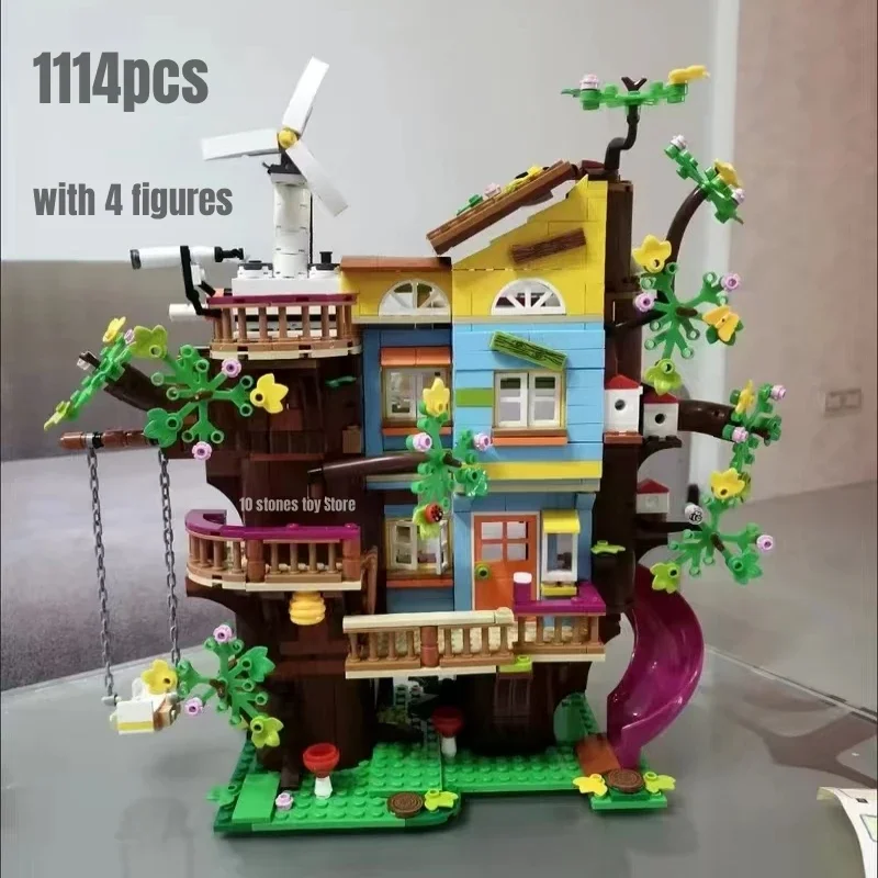 1114pcs Friendship Tree House Building Blocks Model Fit 41703 Girl Toys for Children Christmas Gift