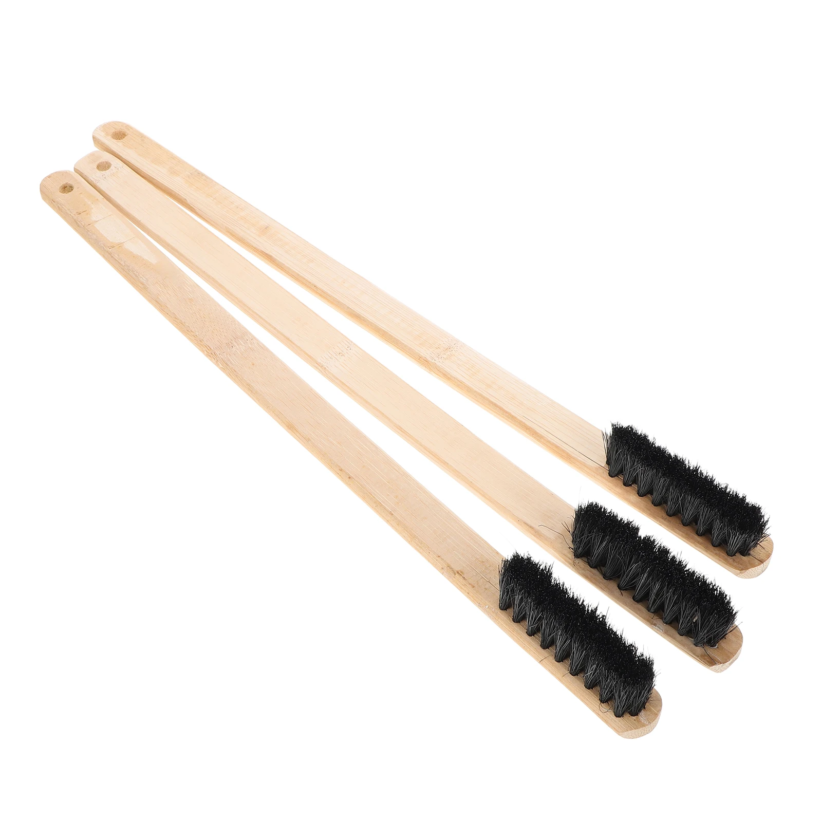 

3pcs Wheel Hub Cleaning Brush Kit Extended Bamboo Handle Tire Rim Cleaner Car Detailing Brushes Soft Bristles Automotive Sponge