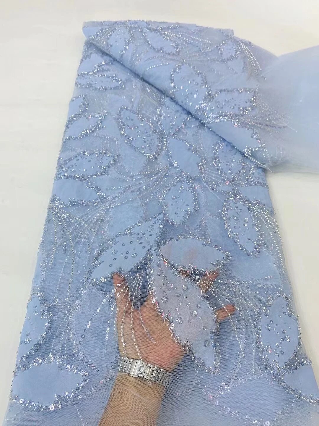 Nigerian Cotton Voile Dry Dubai Lace Fabric with Stones 2023, African Swiss Voile Lace for Sewing Wedding Party Dress