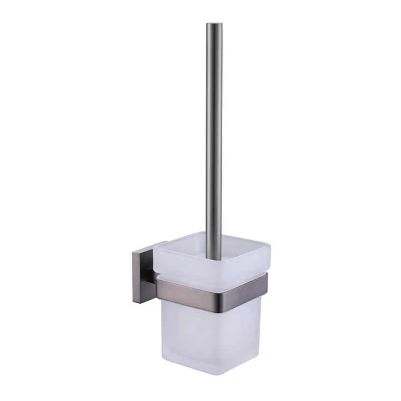

Toilet brush 304 stainless steel cleaning brush long handle toilet brush set