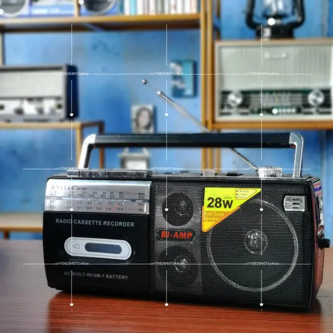 RX-M70USB Portable Vintage Retro USB AM/FM/SW Multiband Radio Stereo Wireless Bluetooth Boombox Mp3 Audio Cassette Tape Player R