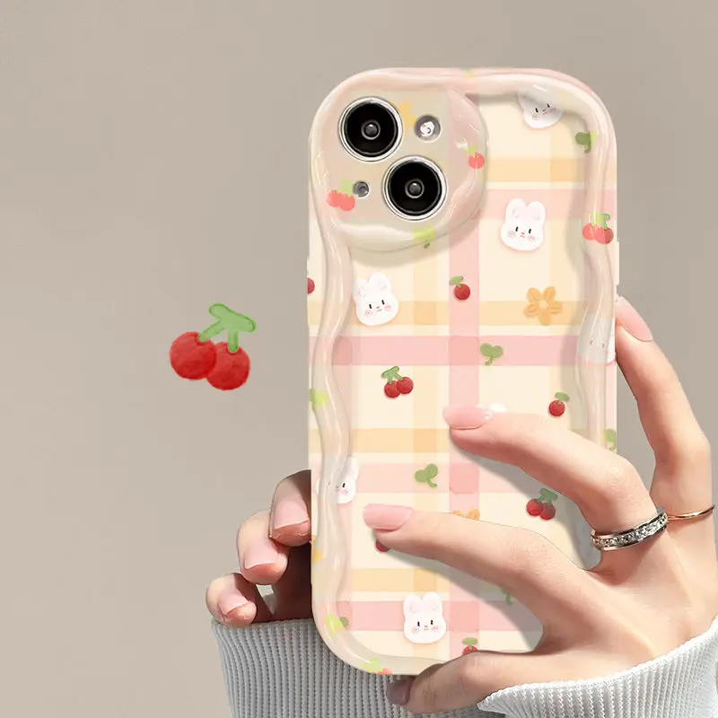 Picnic Rabbit Phone Case For Samsung Galaxy S24 S23 Ultra S20 FE S21 S24 Plus A05 J7 J2 Prime G530 Soft Silicone Cover