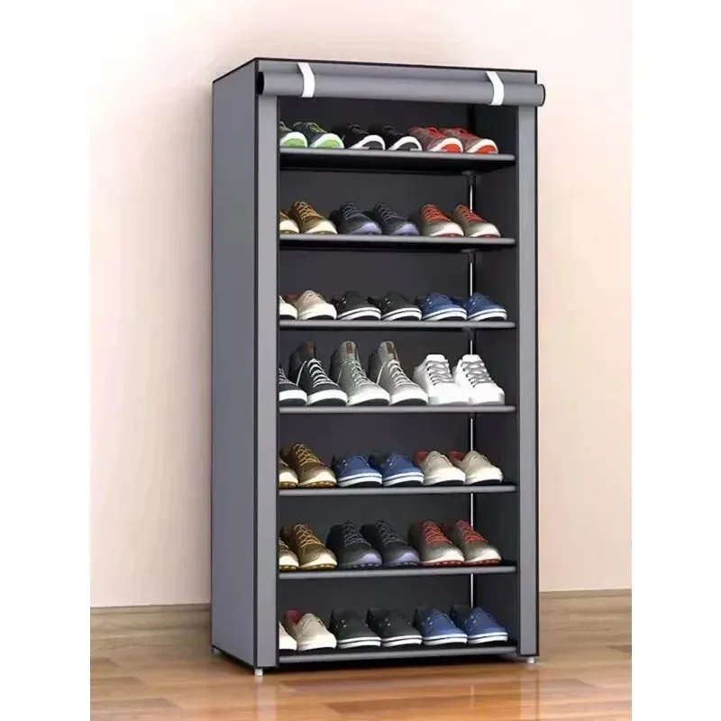 Multilayer Fabric Shoe Storage Vertical Non-woven DustProof Saves Space for Storing Racks Multifunctional Household Furniture