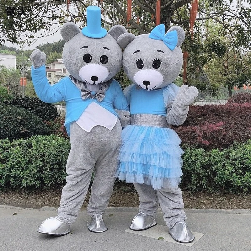

Long Hair Teddy Bear Wedding Bear Hare Mascot Advertising Event Costume Fancy Dress Party Anime To Enhance The Atmosphere Props
