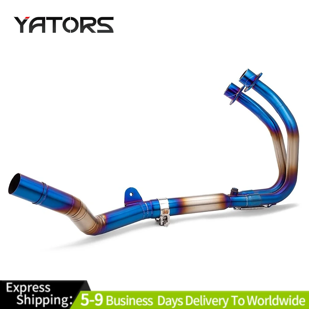 

Slip for Honda CBR250RR 2017-2025 Modified System Exhaust Header Link Pipe Blue Exhausts Pipes