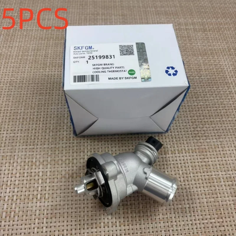 

5PCS Original Engine Coolant Thermostat Assembly 25199831 For Chevrolet Spark M300 1.2L