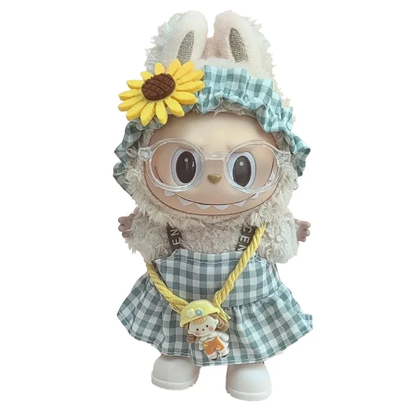 17 سنتيمتر ملابس الدمية القطيفة الصغيرة الزي اكسسوارات لكوريا Kpop Exo Labubu المعبود فراشة فستان الأميرة الملابس هدية