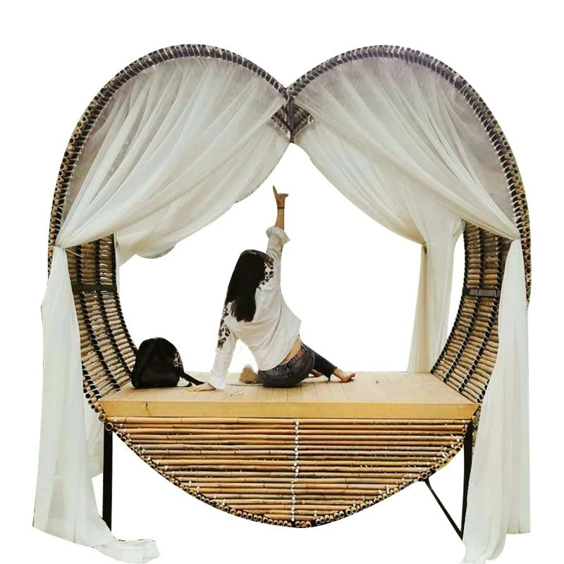 

Подвесная кровать-качели «Птичье гнездо» для улицы и коттеджей, креативная круглая модель