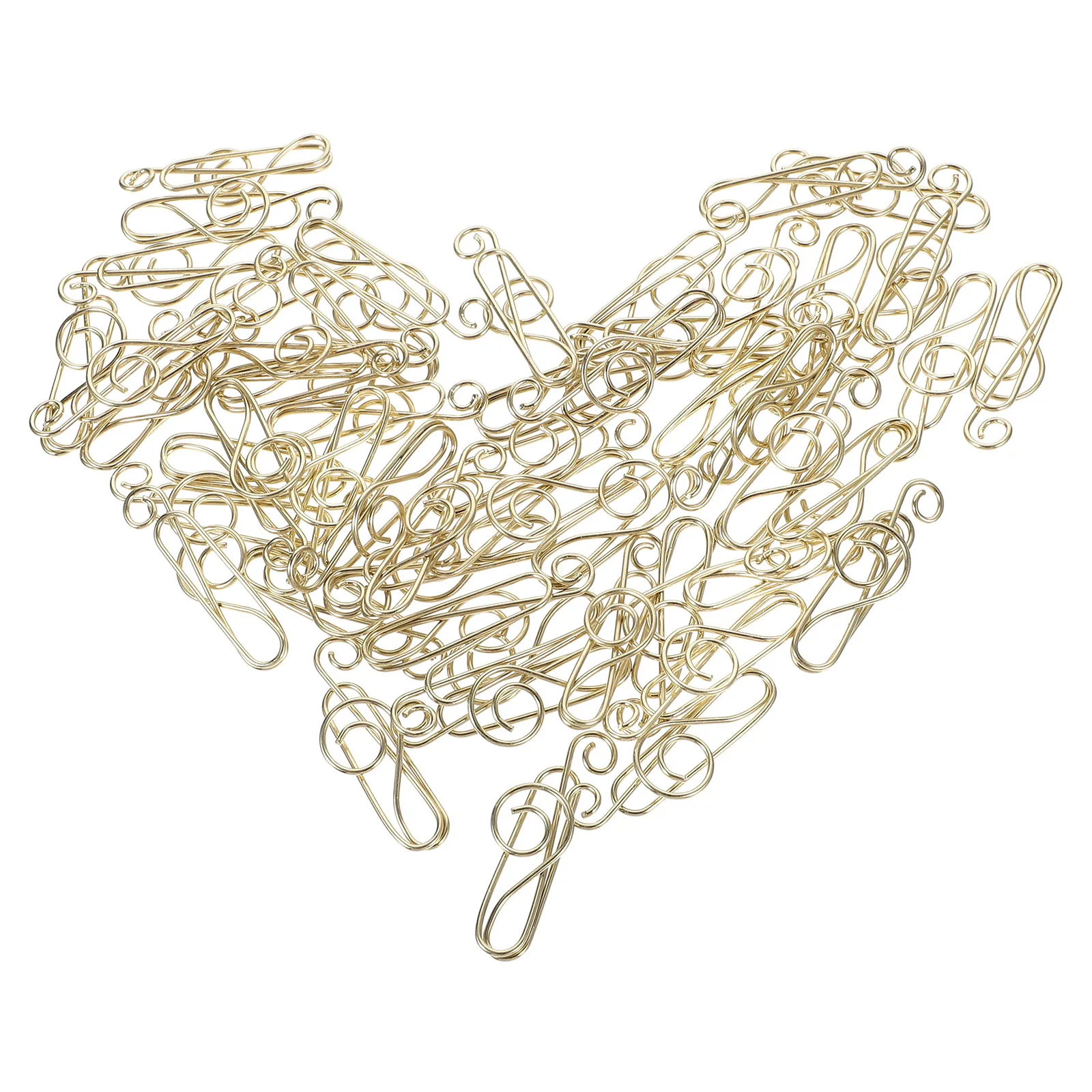 50Pcs Music Note Shaped Paper Clips Carbon Steel Creative Design Decorative Organizer for Office School Files Documents