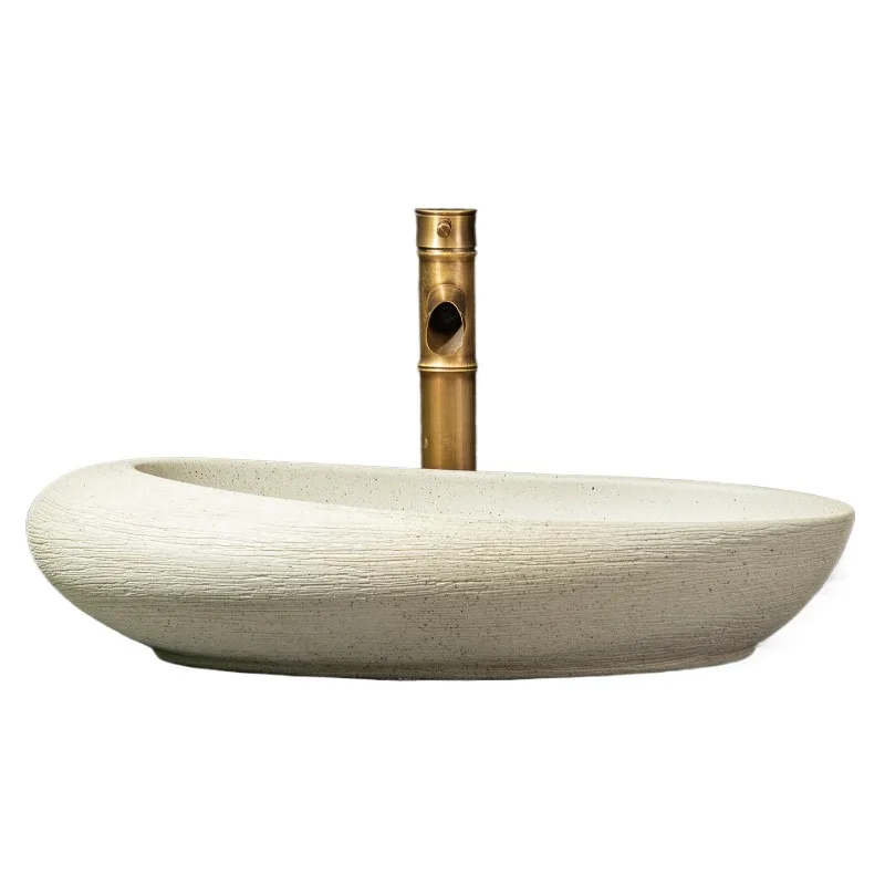 

Countertop basin, ceramic art basin, retro Chinese handwashing, bathroom, sink, basin