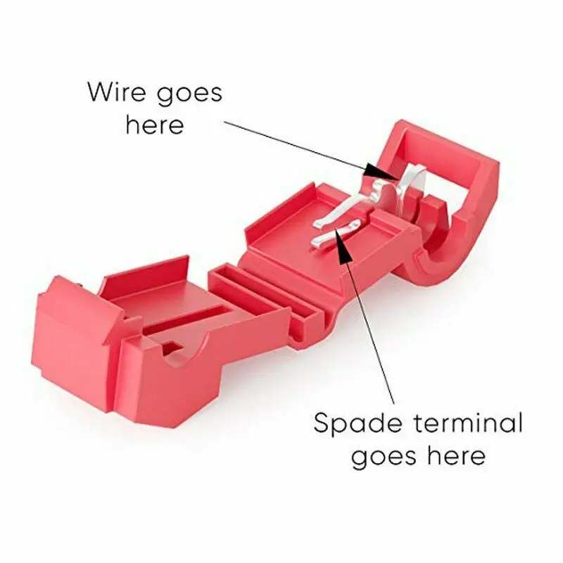 10/20/50/100PCS Quick Type T Electrical Cable Wire Connectors Straight Lock Crimping Waterproof Insulated Wire Crimp Terminals