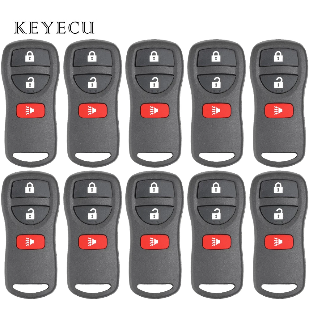 Keyecu 10PCS/lot Keyless Entry Remote Car Key Fob for Infiniti for Nissan Frontier Murano Armada Pathfinder FCC ID: KBRASTU15