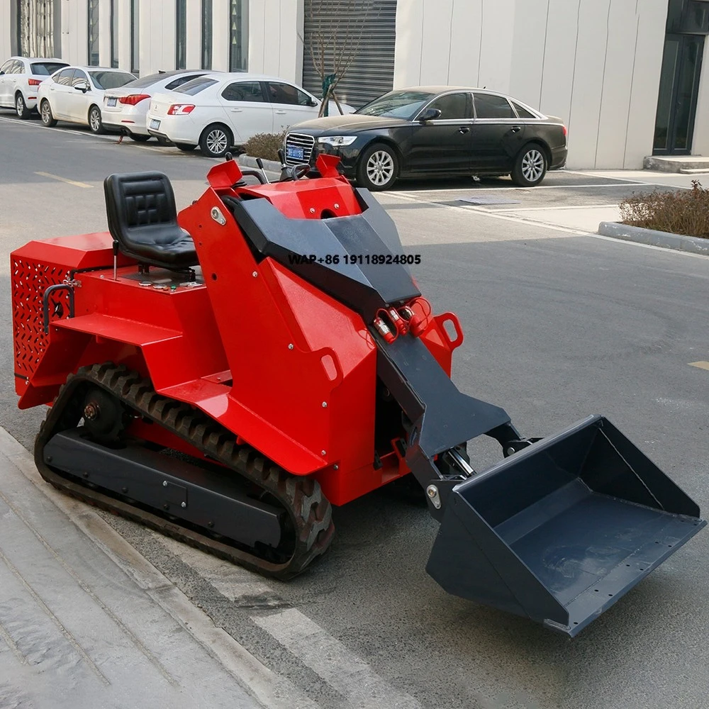 

Cheap CE/EPA New Engine Mini Skid Steer Loader Track Bucket Trencher Rotary Plow High Efficiency