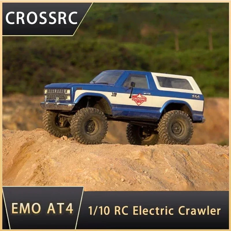 

CROSSRC 1/10 EMO AT4 2,4 ГГц Радиоуправляемый Профессиональный гусеничный автомобиль модель дистанционного управления Внедорожник для скалолазания двухскоростная сменная игрушка для мальчиков