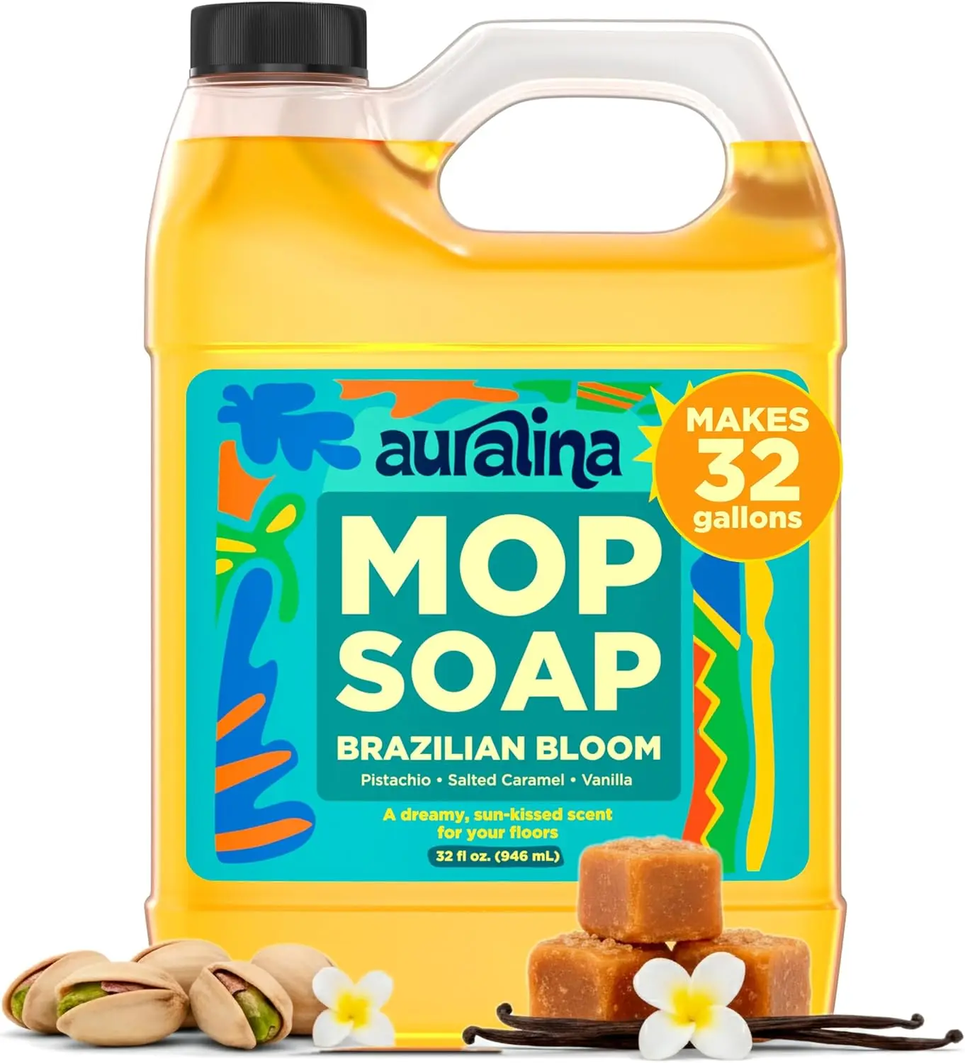 

Концентрированное средство для мытья полов с интенсивным ароматом - Долговременный аромат для плитки, дерева и ламината - Безопасно для животных, не оставляет следов (32 унции)