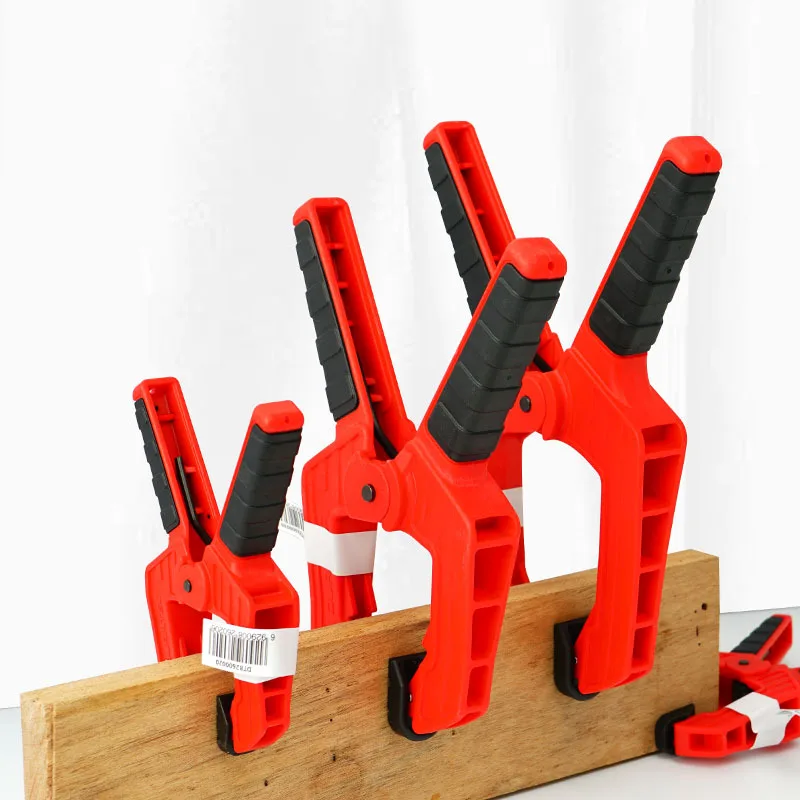 2-9 Inch Heavy Duty Woodworking Plastic Spring Clamp Strong A Type Extra Large Clip Nylon Wood Carpenter Hand Tools
