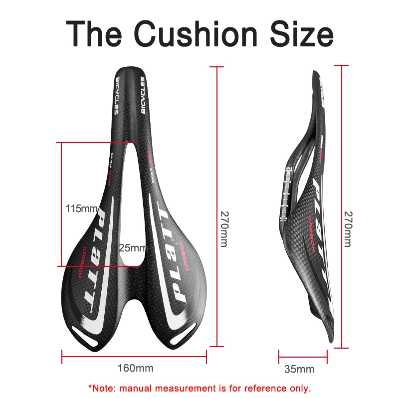Full Carbon MTB Saddle Lightweight Durable Bike Seat for Road And Mountain Biking - view 6
