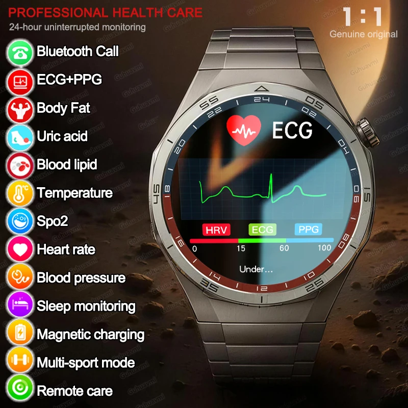 

Новые смарт-часы 2026 года для медсестер с ЭКГ+ППГ, анализом здоровья, измерением давления, липидов, мочевой кислоты, беспроводными HD-звонками, для мужчин и женщин
