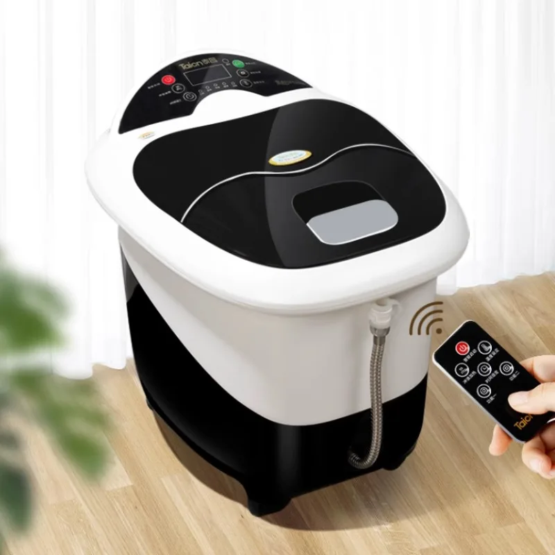 Wireless Remote Control Heated Foot Bath Bucket Automatic  Electric Roller Surf Massage Footbath Machine Over The Calf Bath Foot