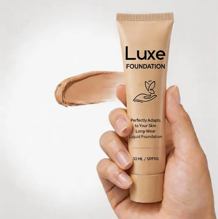 Original Luxe Color Changing Foundation Women 30ml Deep Natural Skin Makeup Base 4in1 High Coverage Sunscreen Liquid Foundation
