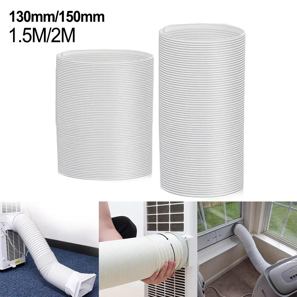 

150CM/200CM Flexible Air Conditioner Pp Steel Exhaust Pipe Telescopic Extension Vent Hose Replacement For Mobile Air Conditioner