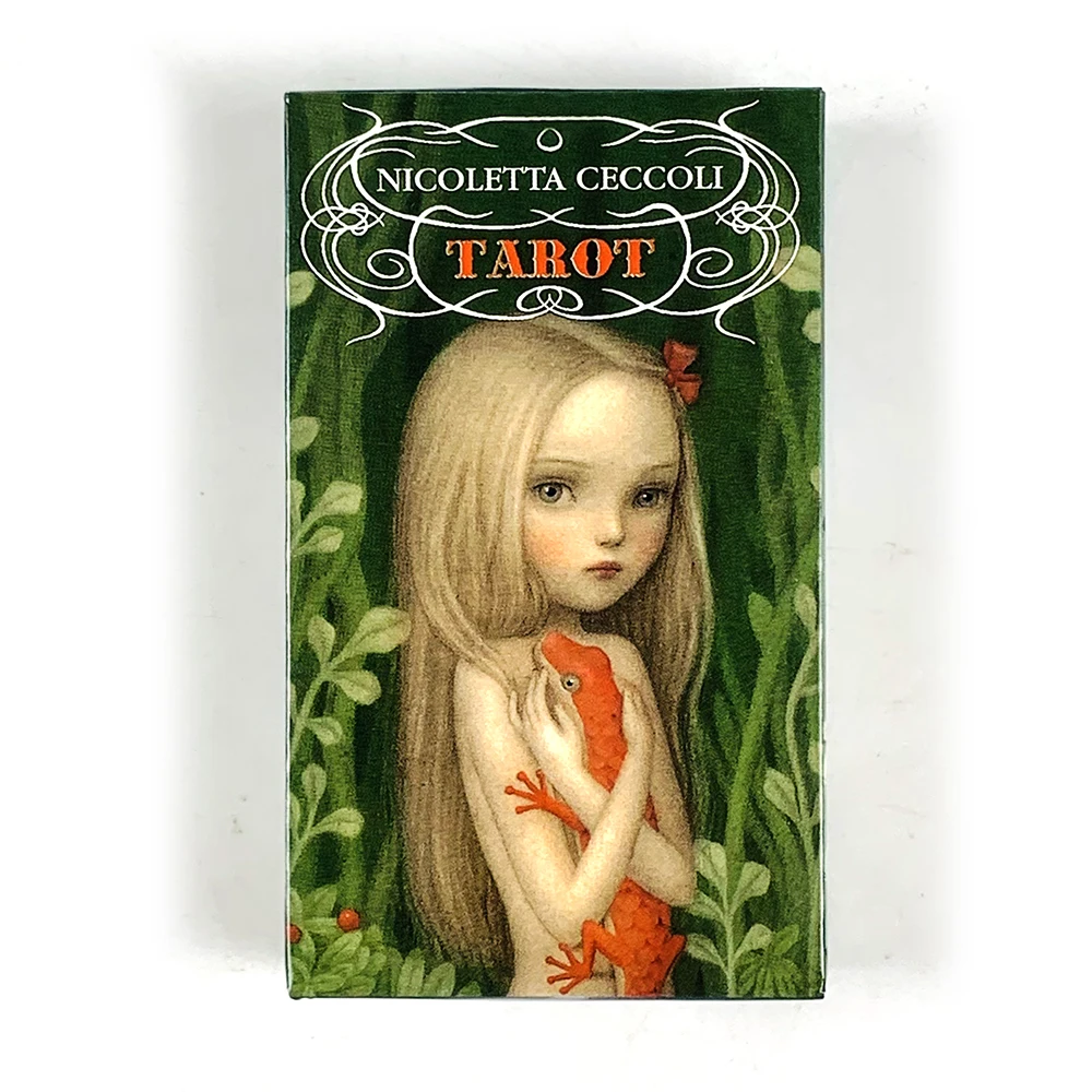 Nicoletta Ceccoli Tarot Cards 78 Cards English Visions Divination Edition Borad Playing Games,Halloween and Christmas Gifts