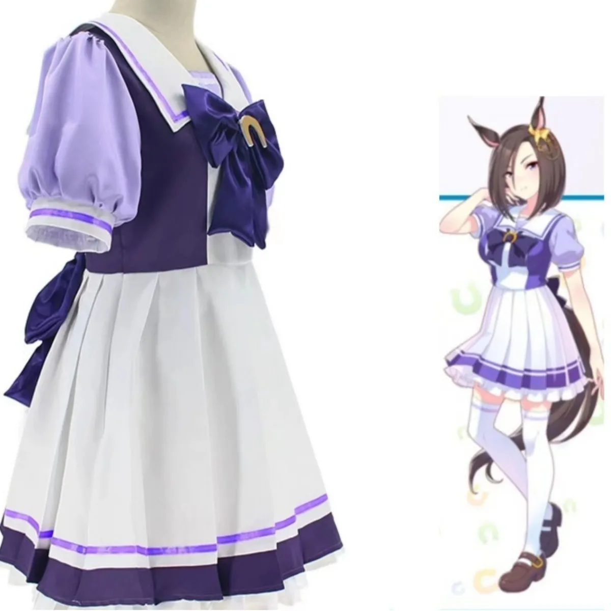 

Pretty Derby Mejiro McQueen Cosplay Sailor Uniform Female Teresan School Uniform Anime Performance Clothing