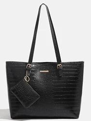 2024 Premium Handbag with Crocodile Pattern Commuting Shoulder Bag Large Capacity Tote Bag Fashion Women's Bag